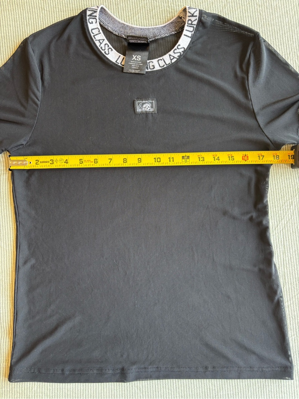 Lurking Class Women’s XS Mesh T-Shirt Black - Picture 5 of 11